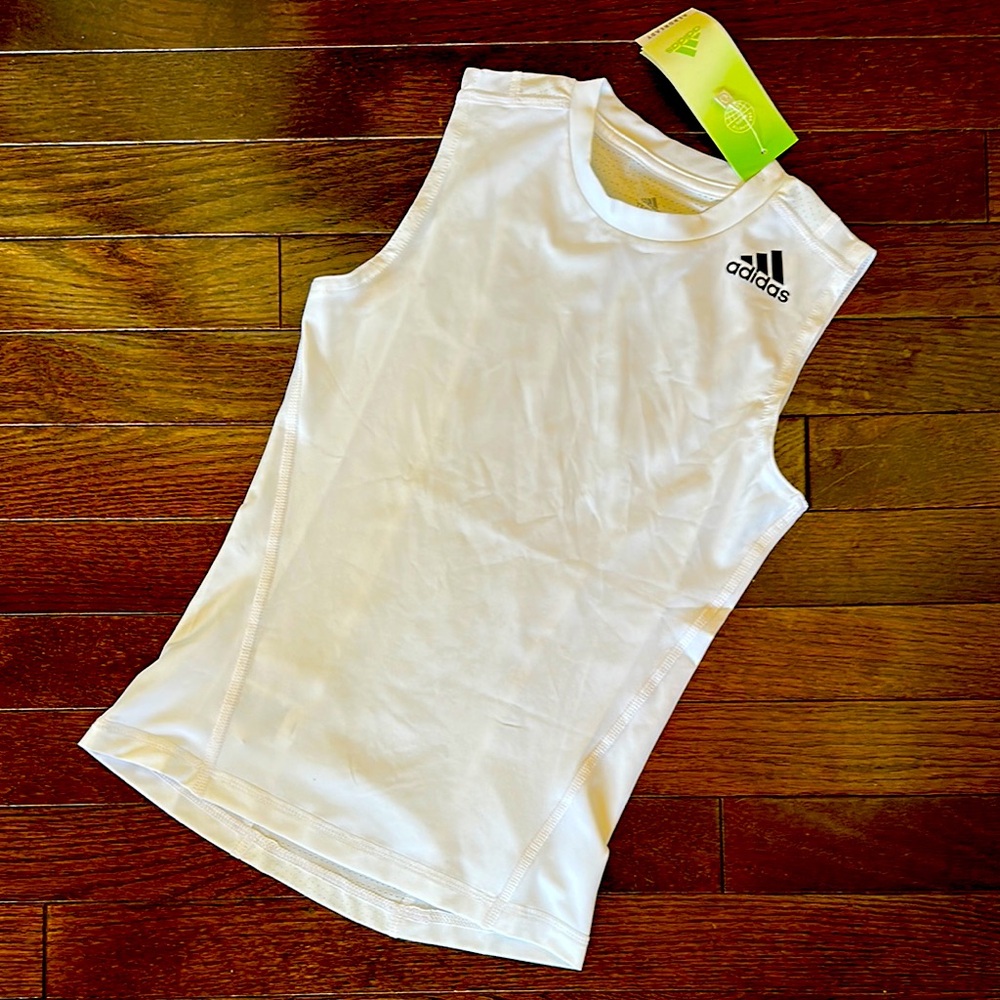 NWT Adidas Kids White Sleeveless Top